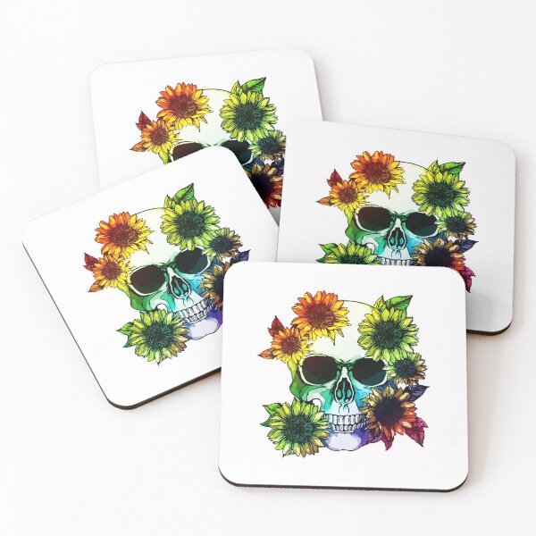 Item preview, Sunflowers Skull,  plant lovers, plant make me feel alive designed and sold by Collagedream.