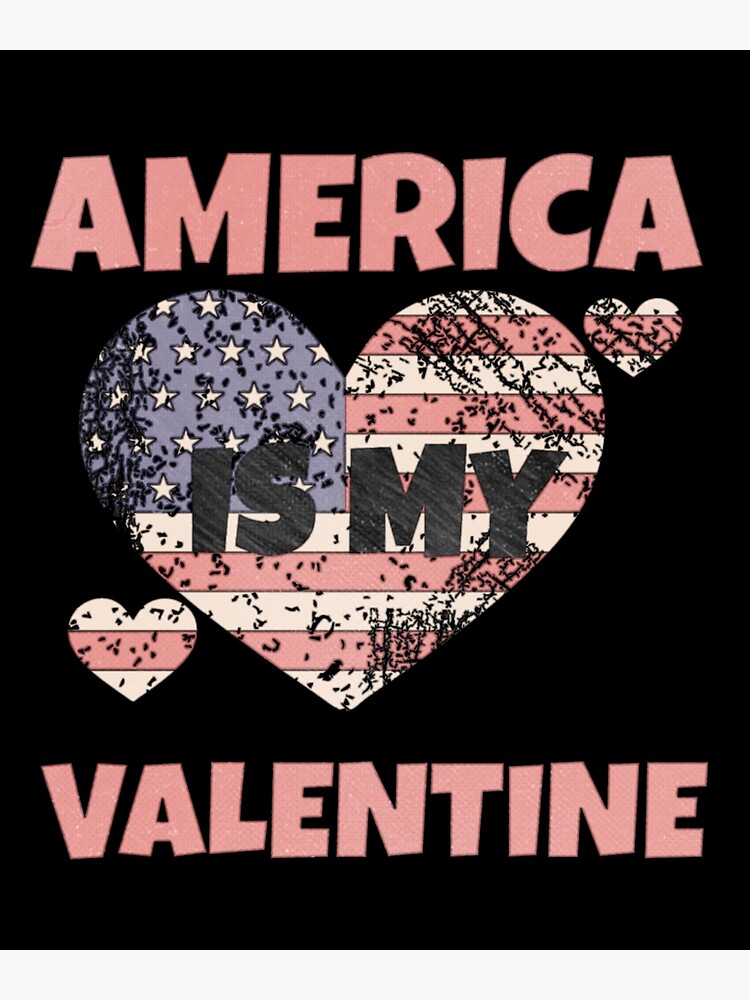 Valentines Day Heart American Flag T Shirt - Lots Of Hearts Valentines Day Heart American Flag T Shirt - Lots Of Hearts