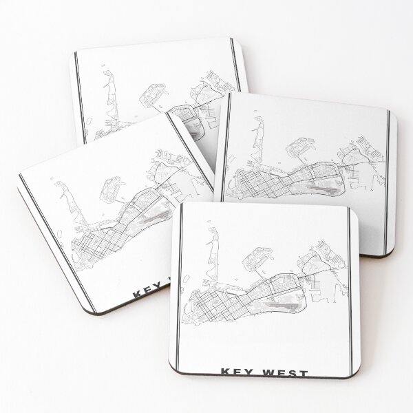 Item preview, Key West Map designed and sold by Tamas Das.