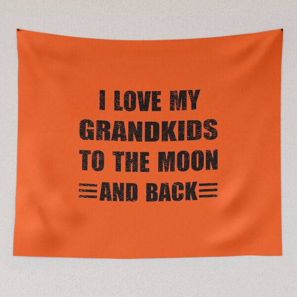 Item preview, Cutsomized Grandma Tshirt Gift, Cute Personalized Grandchildrens Name Tshirt, I Love My Grandkids To The Moon And Back Unisex T-Shirt designed and sold by Ristinga.
