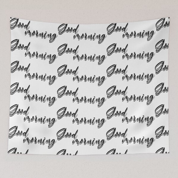 Item preview, Good morning - white background designed and sold by CSouissi.