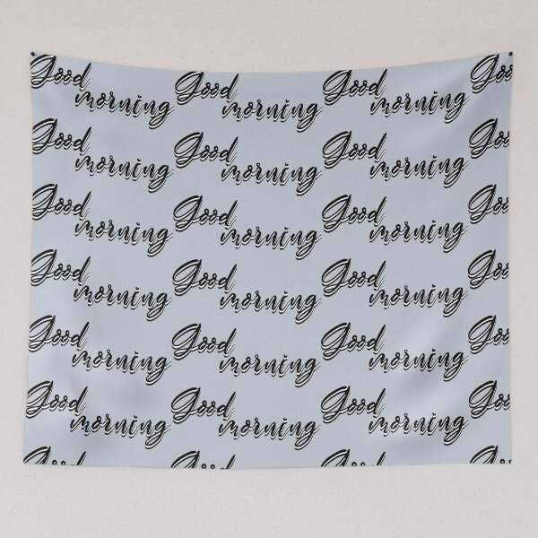 Item preview, Good morning - blue grey background designed and sold by CSouissi.