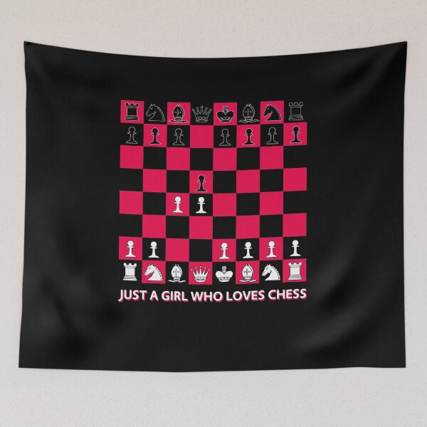 Item preview, Girl Who Loves Chess Cute Chess Player Queen's Gambit Move designed and sold by sillyquestions.