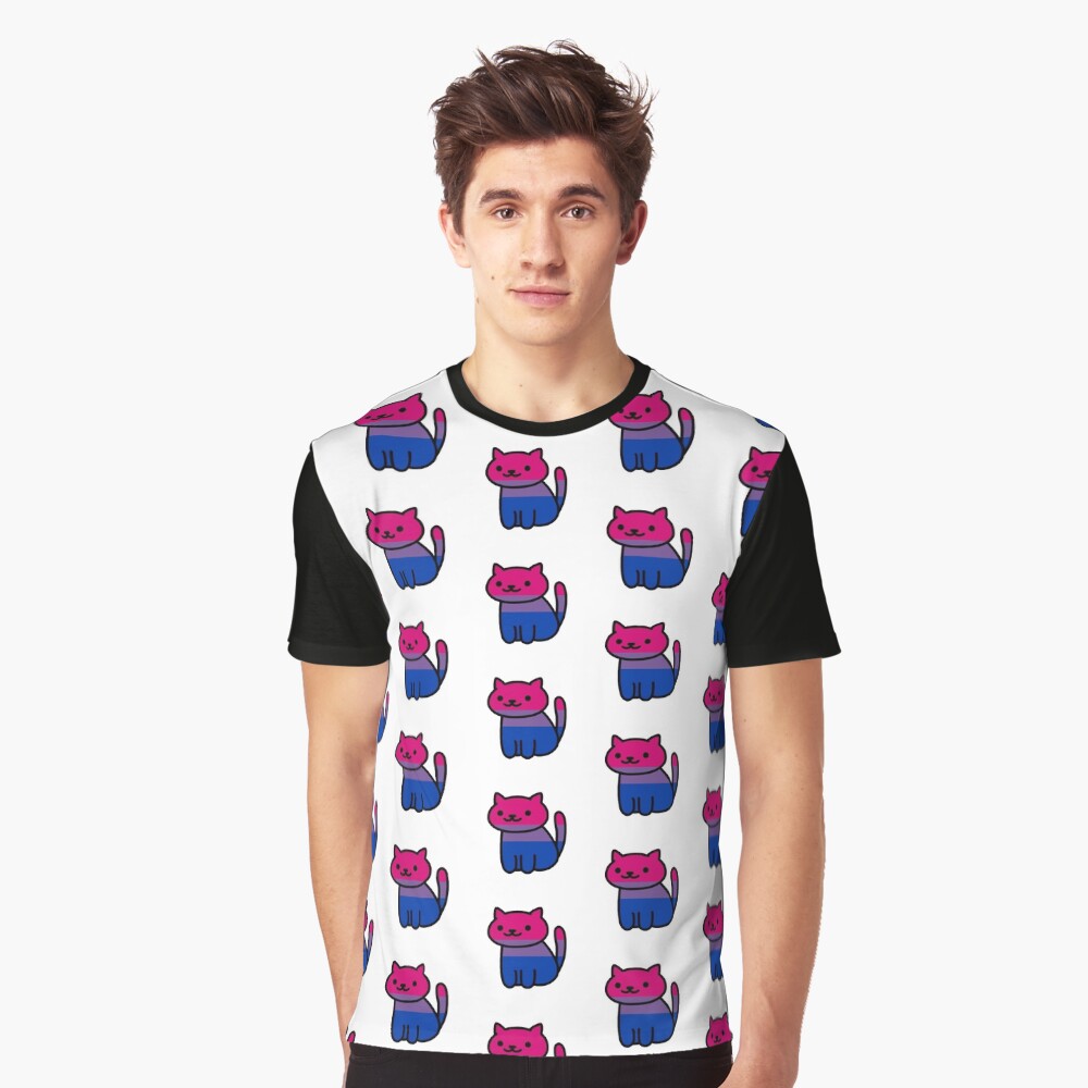 Neko Pride: Bisexual Graphic T-Shirt