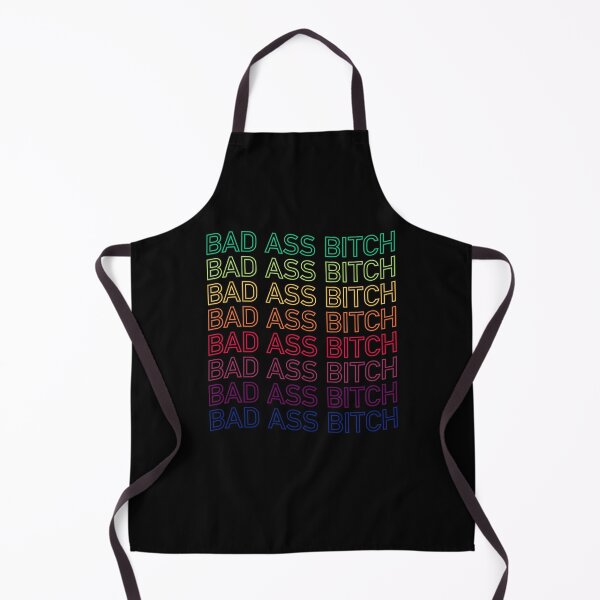 Item preview, Bad Ass Bitch Rainbow Typography designed and sold by ClickForMore.