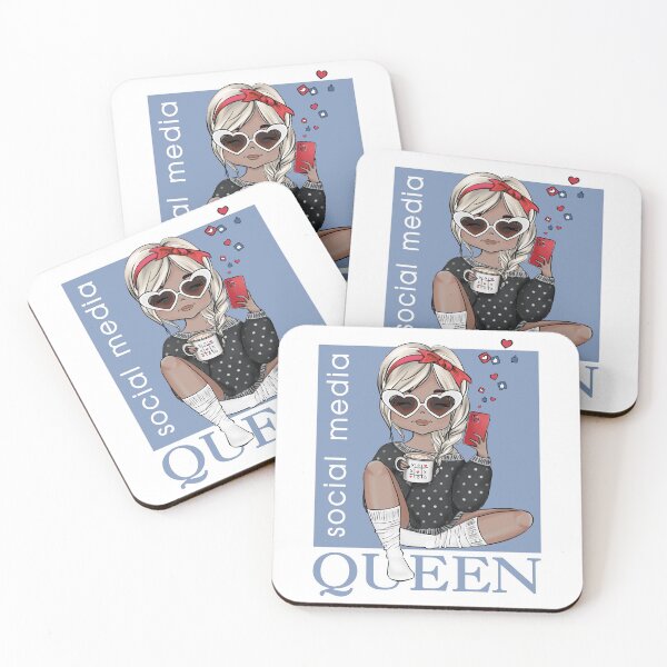 Item preview, Social Media Queen Custom Illustration Girls  designed and sold by CreativeBu.