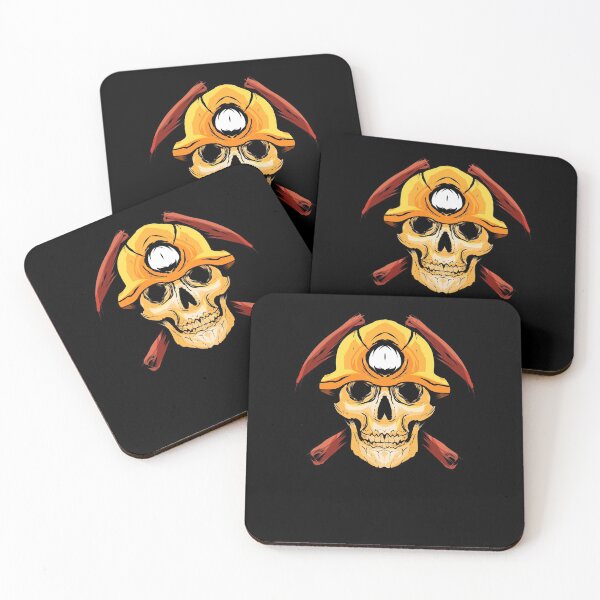 Item preview, Miner Skull Geologist Coal Mining Coal Mine Buddy designed and sold by DavidGiftShop.