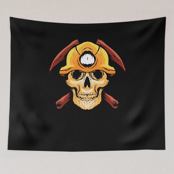 Item preview, Miner Skull Geologist Coal Mining Coal Mine Buddy designed and sold by DavidGiftShop.