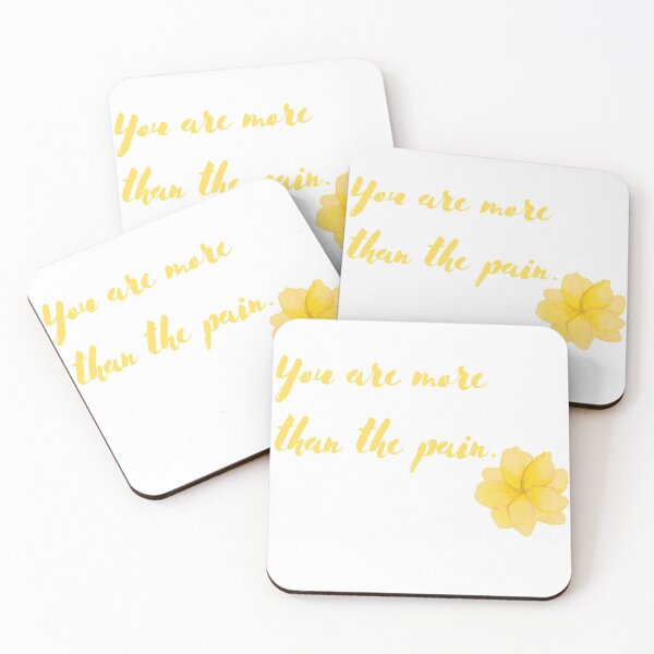 Item preview, You are more than the pain (Floral Design) Scoliosis Inspired designed and sold by hopescoliosis.
