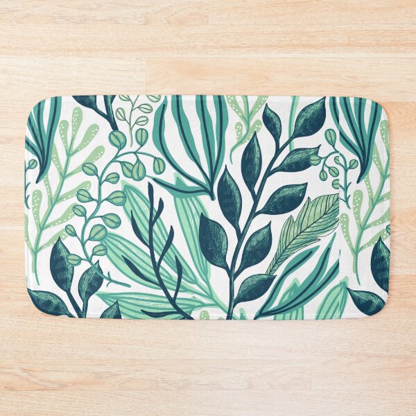 Item preview, Green Leafs And Flower Pattern  designed and sold by Ani1111.