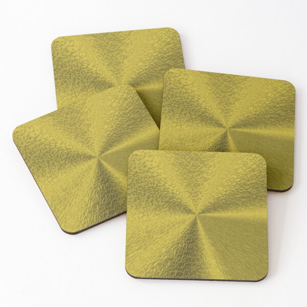 Item preview, Brushed Metal Plate 3d Gold designed and sold by basitcv.