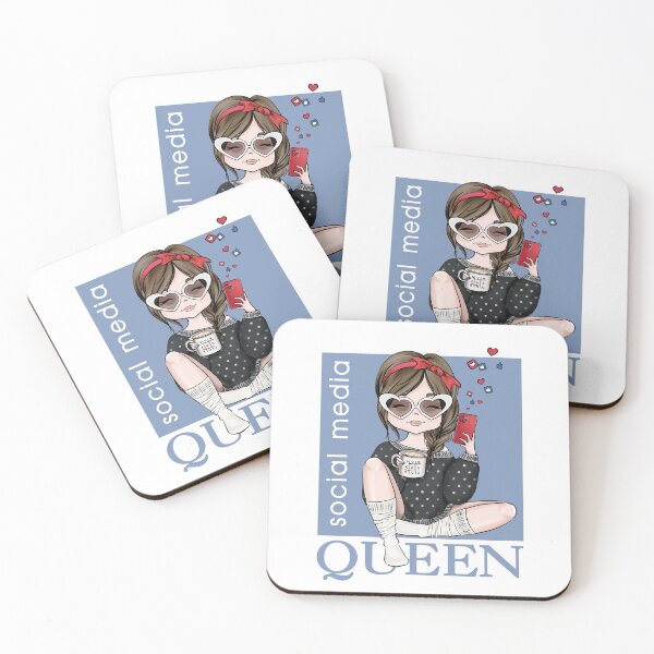 Item preview, Social Media Queen Custom Illustration Girls  designed and sold by CreativeBu.