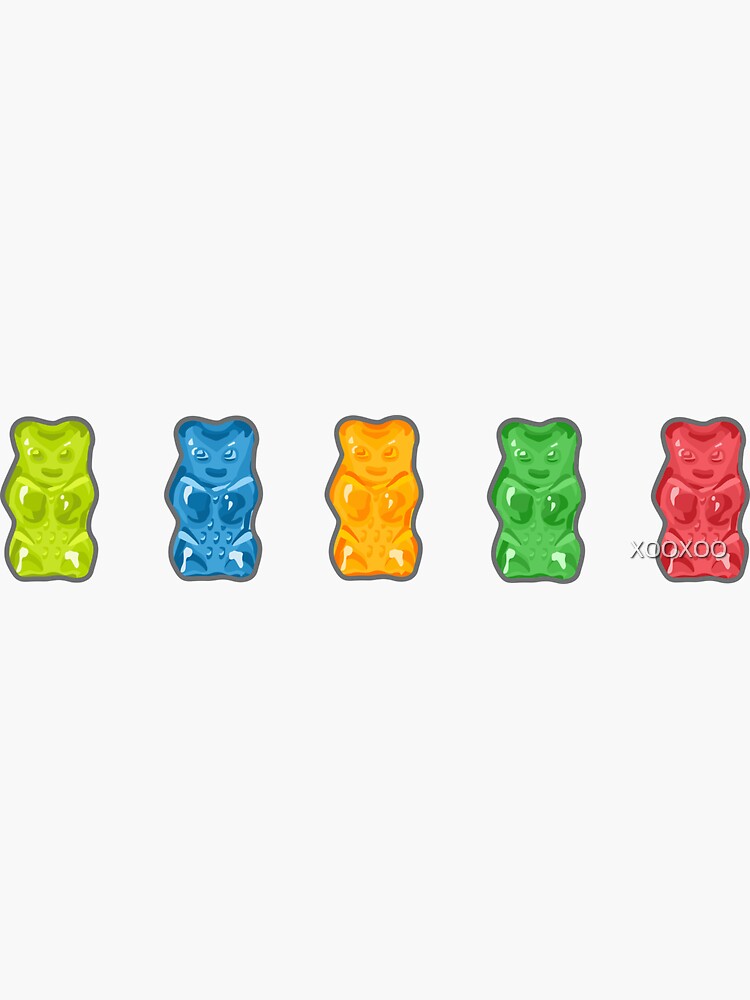 Rainbow Gummy Bears by XOOXOO