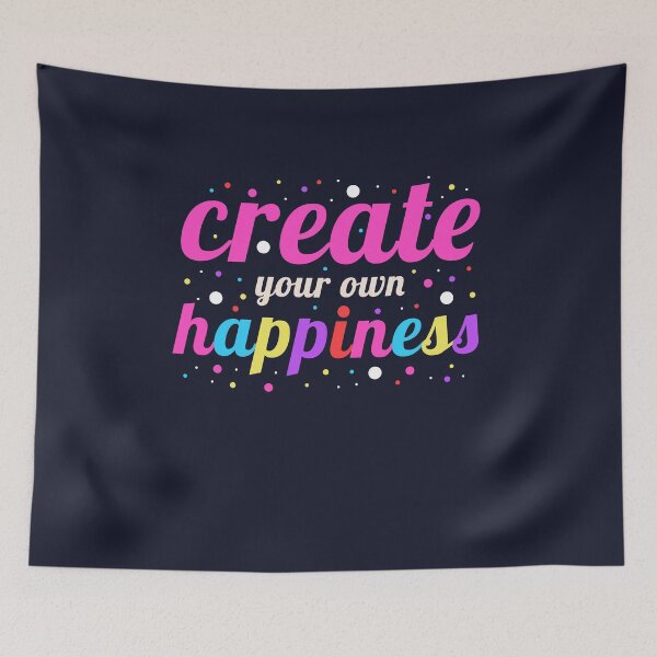 Item preview, Happiness Creativity Positivity Quote Cute Happy  designed and sold by sillyquestions.