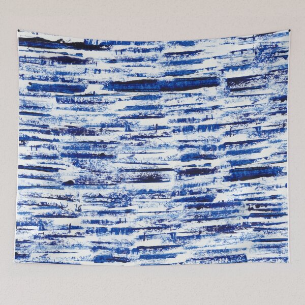 Item preview, Abstract background with dark blue oil paint. designed and sold by JackJumpingsack.