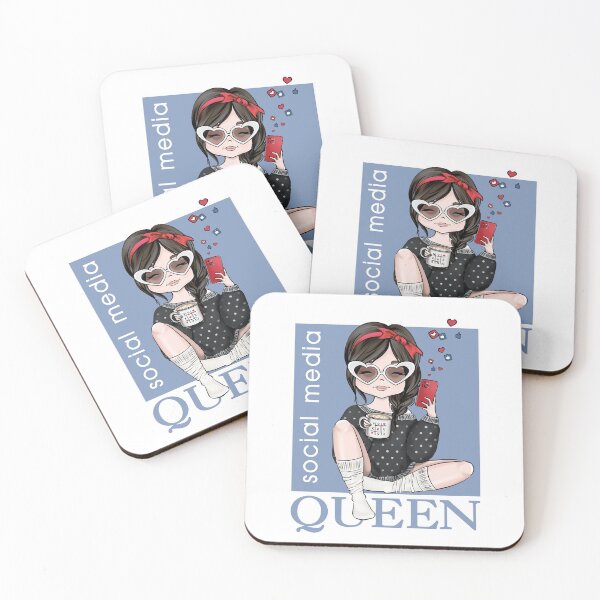 Item preview, Social Media Queen Custom Illustration Girls  designed and sold by CreativeBu.