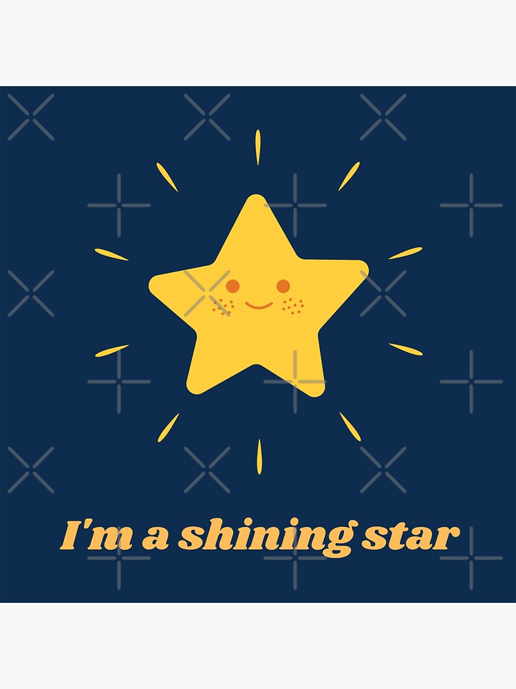 Yellow Star, Shiny Star - Yellow Star - Sticker