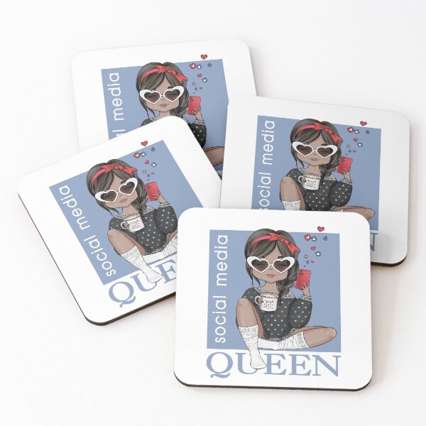 Item preview, Social Media Queen Custom Illustration Girls  designed and sold by CreativeBu.