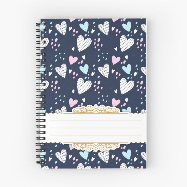 Item preview, Hearts Pattern Valentine Day Pattern Spiral Book with Name Slip (Hearts Pattern Valentine Day Pattern Spiral Notebook with Name Slip) designed and sold by Mushrankhan.