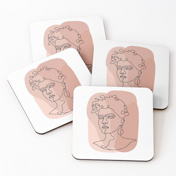 Item preview, Frida Kahlo Line Face Drawing designed and sold by TASORA.