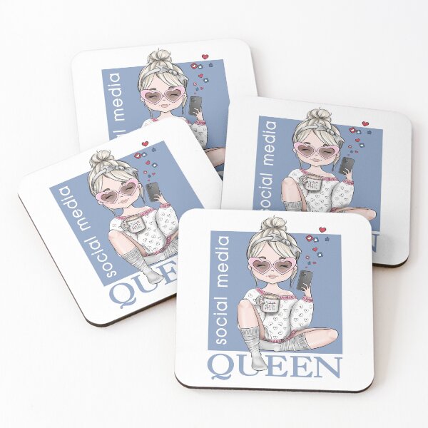 Item preview, Social Media Queen Custom Illustration Girls  designed and sold by CreativeBu.