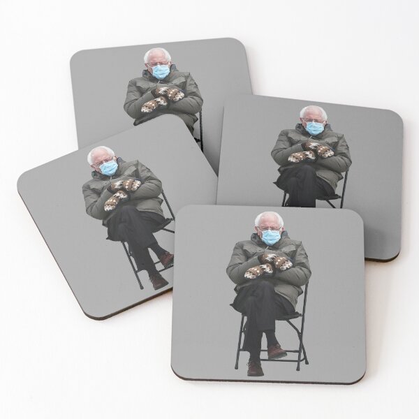 Item preview, Bernie Sanders with Mittens and Foldable Chair designed and sold by SoloTravelerSt.