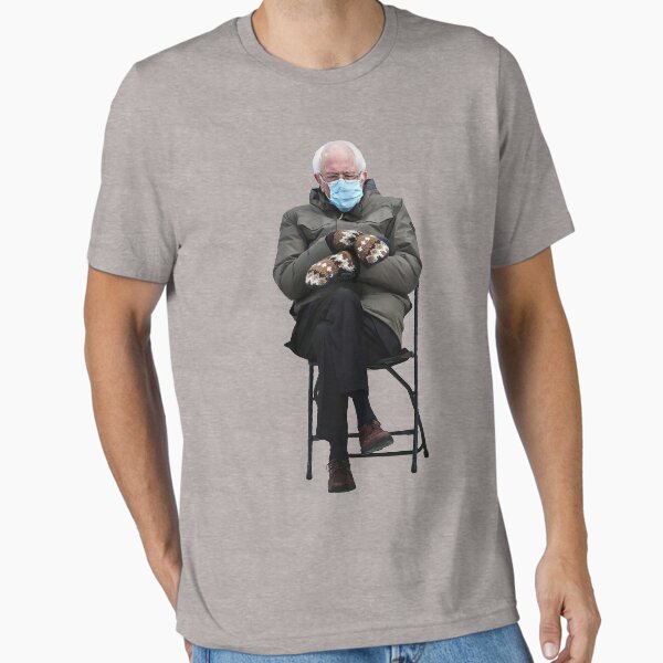 Item preview, Bernie Sanders with Mittens and Foldable Chair designed and sold by SoloTravelerSt.