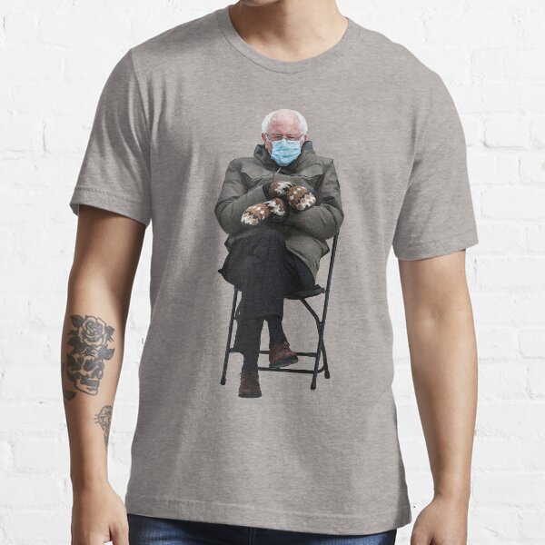 Item preview, Bernie Sanders with Mittens and Foldable Chair designed and sold by SoloTravelerSt.
