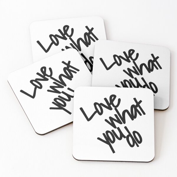 Item preview, Love what you do - black words designed and sold by FunkiFunki.