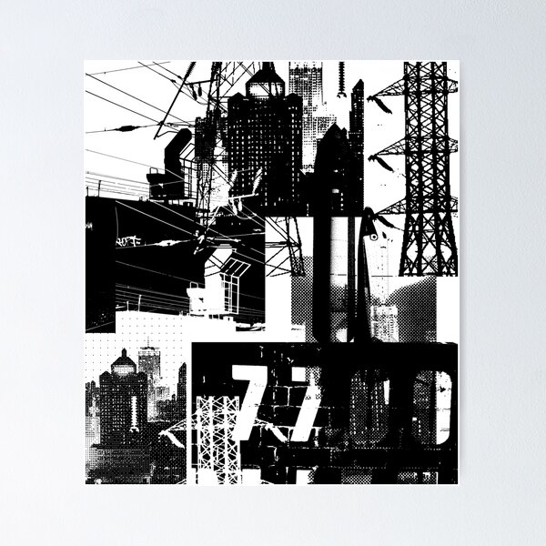 Artikelvorschau, Pylons and Buildings entworfen und verkauft von Rian Hughes.