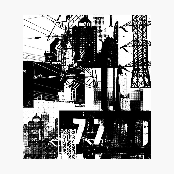 Artikelvorschau, Pylons and Buildings entworfen und verkauft von Rian Hughes.