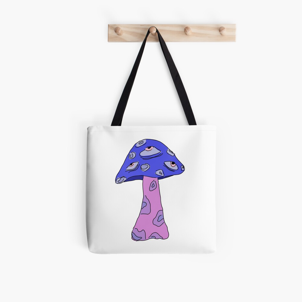 Hand Drawn Mushroom Colourful Pattern Personalized Tote Bag