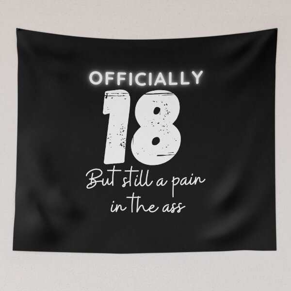 Item preview, 18th birthday, Funny !8th birthday quote designed and sold by Kritika 99.