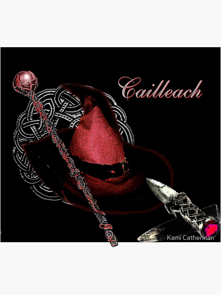 "Celtic word Cailleach means Witch " Sticker by KamiC36 Redbubble