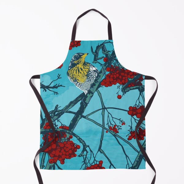 Item preview, Fieldfare sits on a branch of a rowan-tree designed and sold by JackJumpingsack.