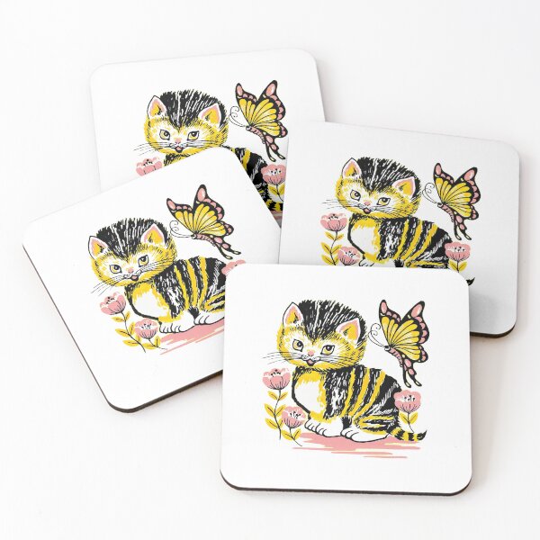 Catcrumb T-shirt Coasters (Set of 4)