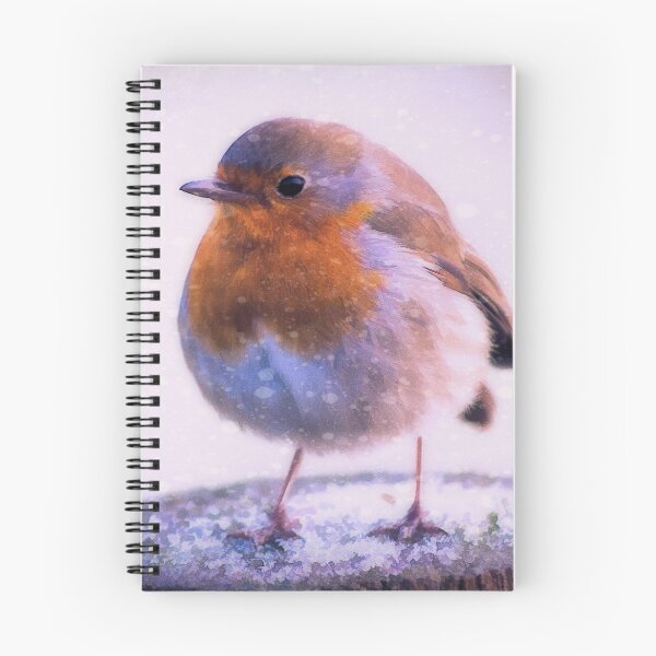 Item preview, Photo art robin redbreast in the snow designed and sold by Hugh McKean.