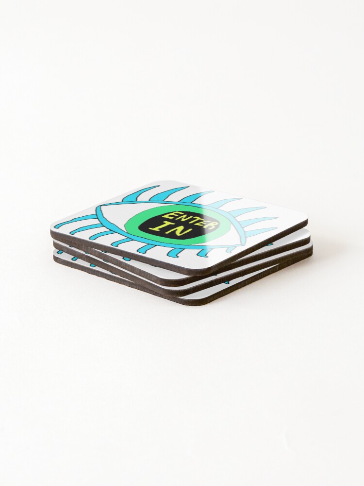 Thumbnail 4 of 5, Coasters (Set of 4), Enter In designed and sold by JLMM.