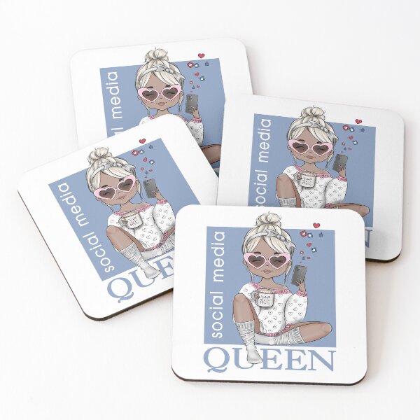 Item preview, Social Media Queen Custom Illustration Girls  designed and sold by CreativeBu.