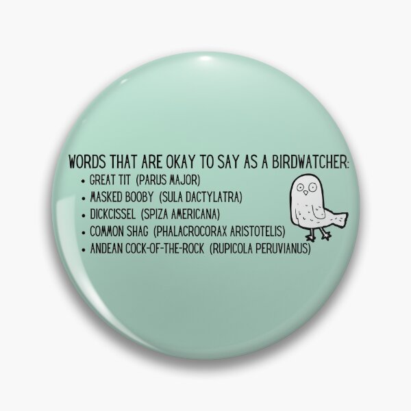 Item preview, Rude bird names funny birding list designed and sold by TheWaterBirds.
