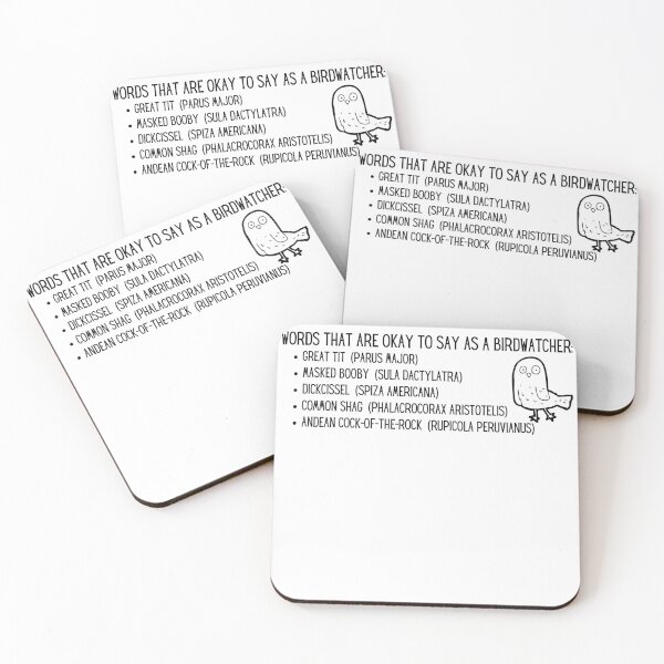 Item preview, Rude bird names funny birding list designed and sold by TheWaterBirds.