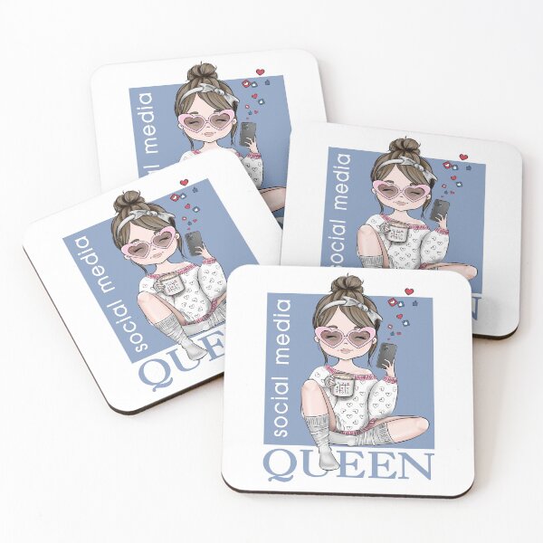 Item preview, Social Media Queen Custom Illustration Girls  designed and sold by CreativeBu.