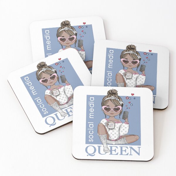 Item preview, Social Media Queen Custom Illustration Girls  designed and sold by CreativeBu.