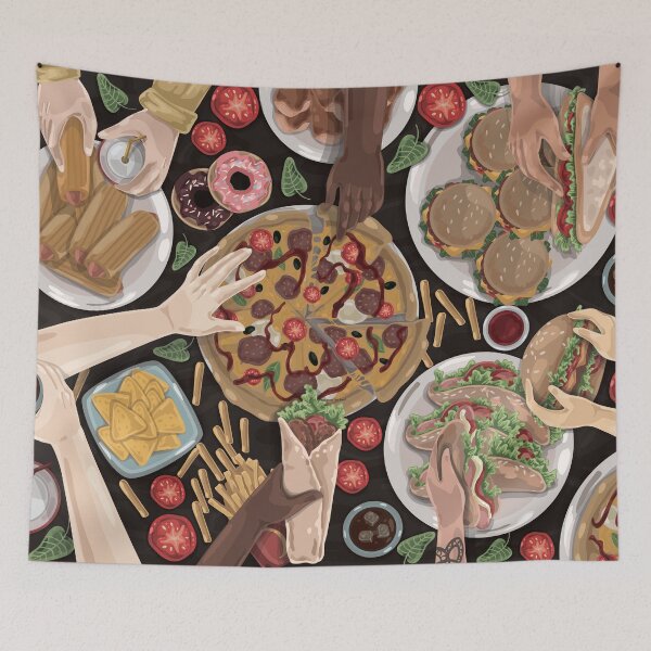 Item preview, Gathering of Family and Friends Over A Fast Food Feast designed and sold by Alicia Chee.