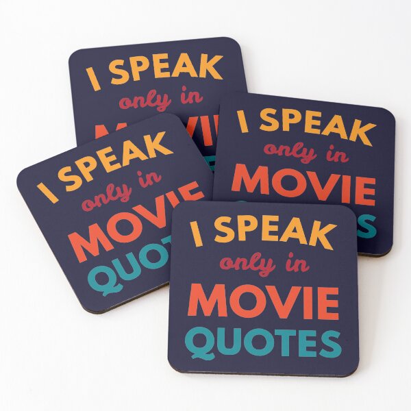 Item preview, Speak Only Movie Quotes Funny Cool Retro Movie Buff designed and sold by sillyquestions.