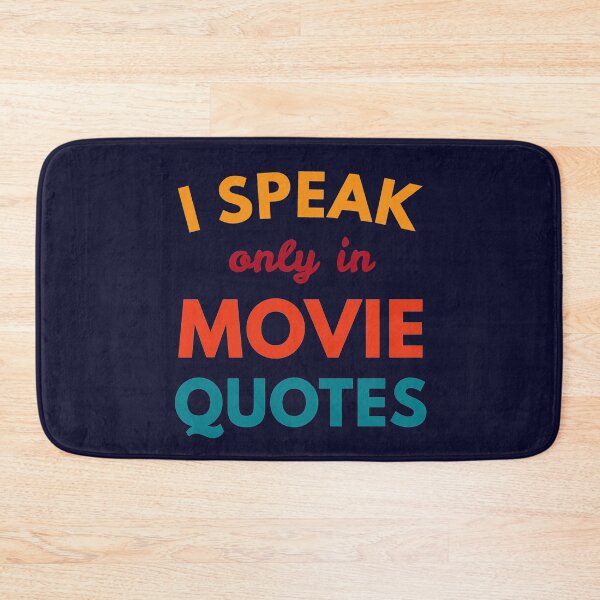 Item preview, Speak Only Movie Quotes Funny Cool Retro Movie Buff designed and sold by sillyquestions.