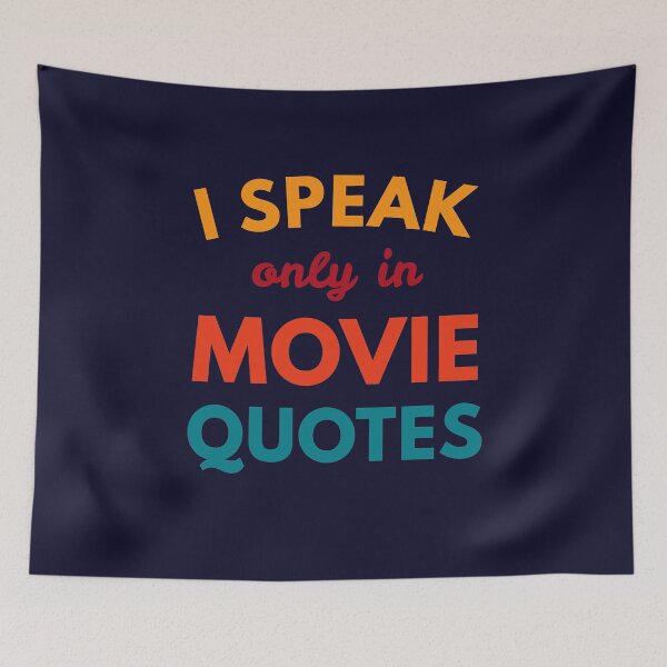 Item preview, Speak Only Movie Quotes Funny Cool Retro Movie Buff designed and sold by sillyquestions.