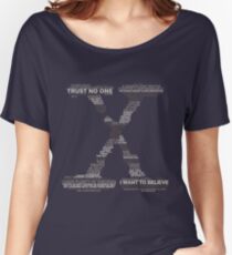 Weisheit von Akte X (Grau) Loose Fit T-Shirt