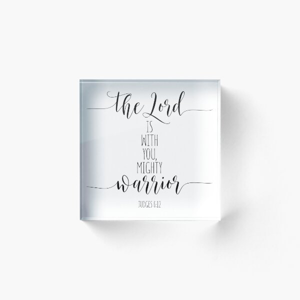 Item preview, The Lord Is With You Mighty Warrior, Judges 6:12. Bible Verse, Scripture Art designed and sold by aenaonartwork.