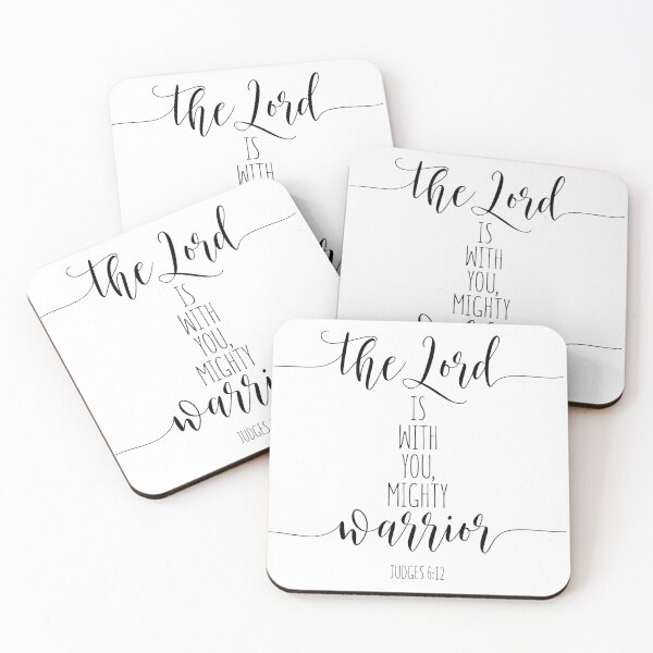 Item preview, The Lord Is With You Mighty Warrior, Judges 6:12. Bible Verse, Scripture Art designed and sold by aenaonartwork.
